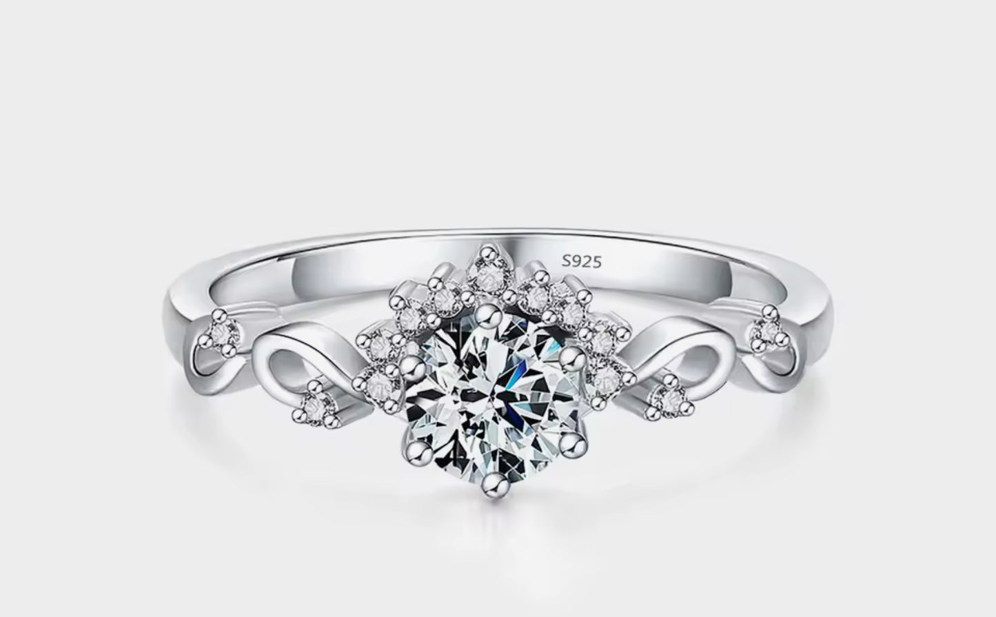 Anillo de Plata 925 con Zirconias