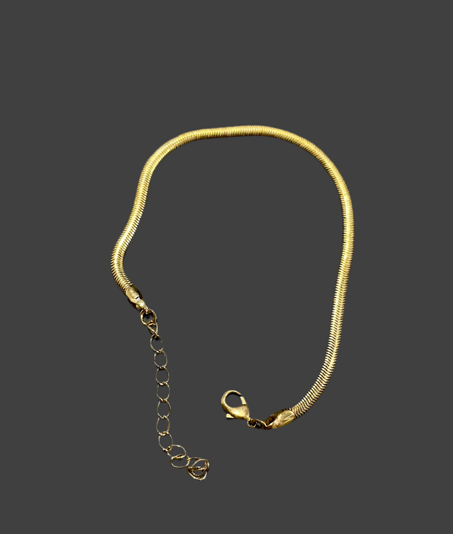 Pulsera en Chapa de Oro 18k estilo Panza De Víbora
