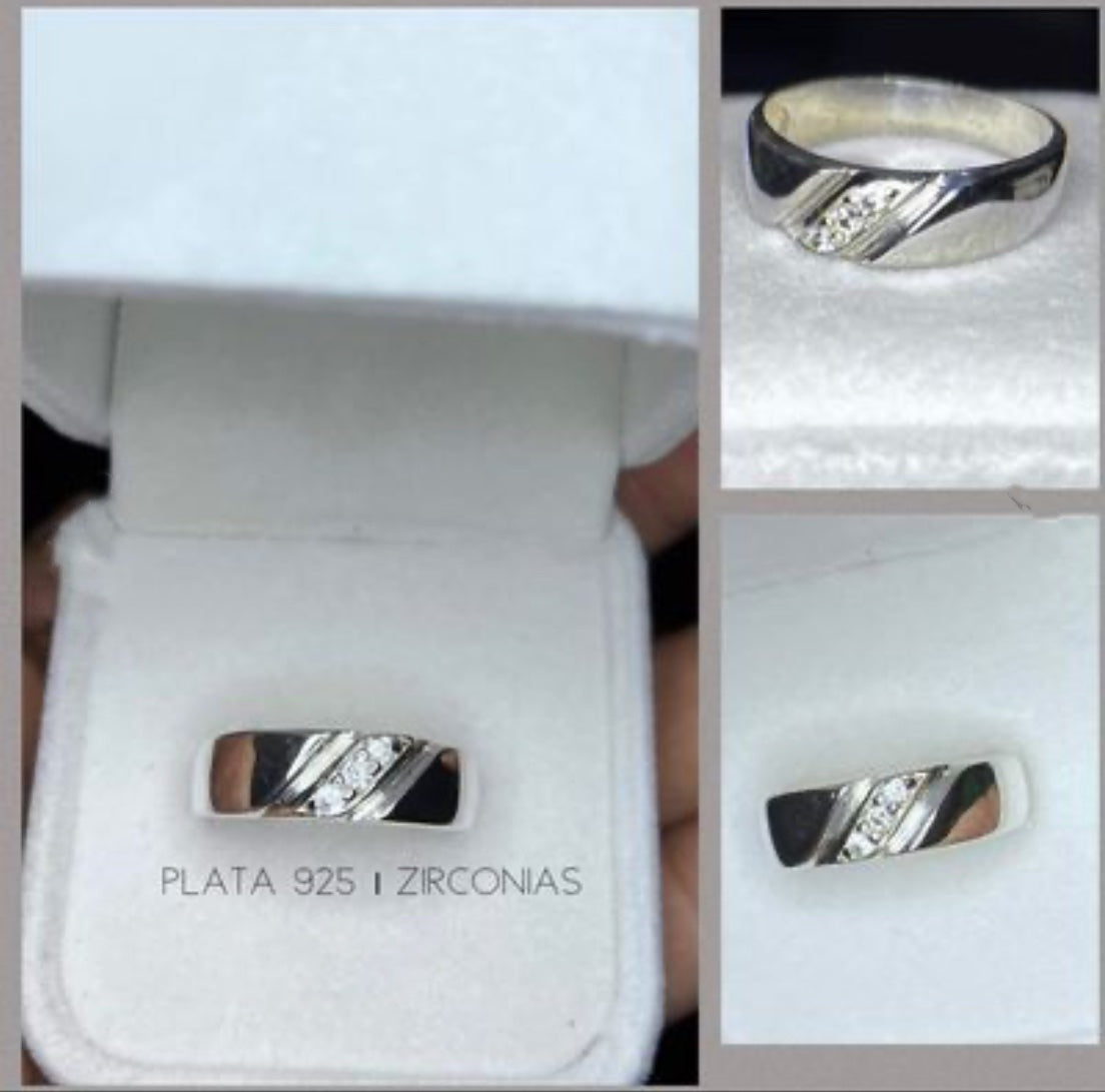 Argolla de Plata con Zirconias