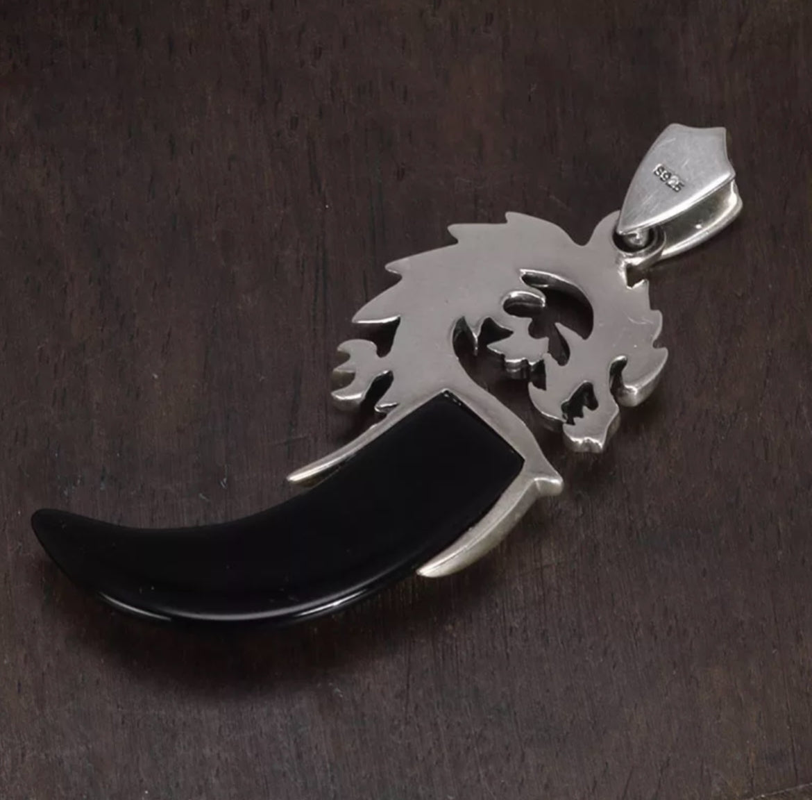 Dije de Onix Natural con Plata 925