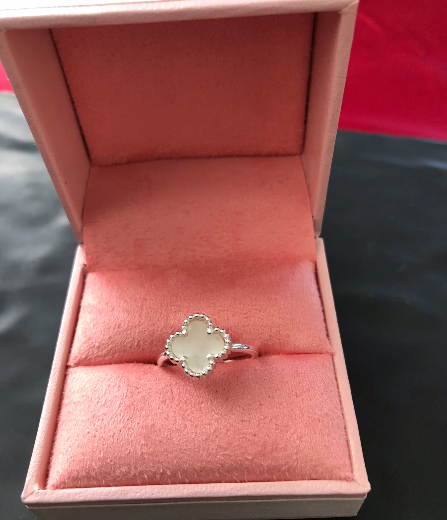 Anillo de Plata 925, tipo Va n Cleef, Ajustable
