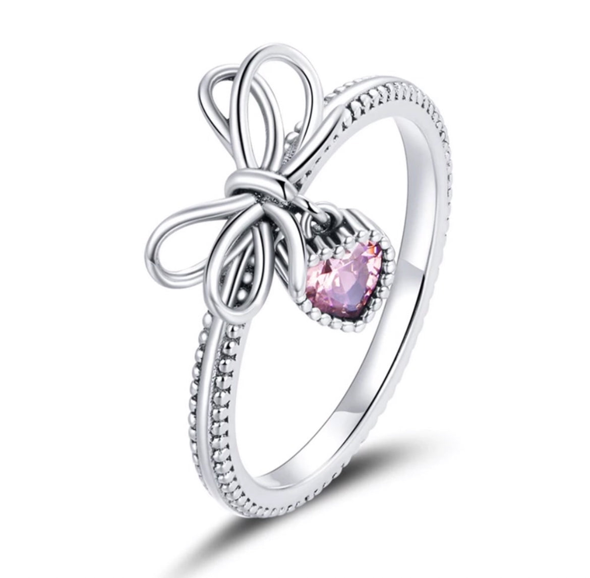 Anillo de Plata 925 con Zirconia modelo Corazón
