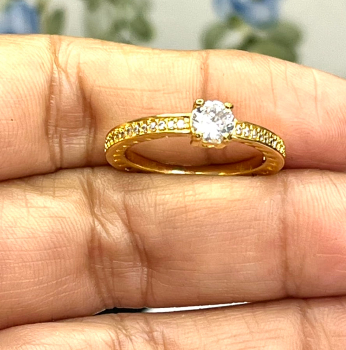 Anillo en Chapa de Oro 18k