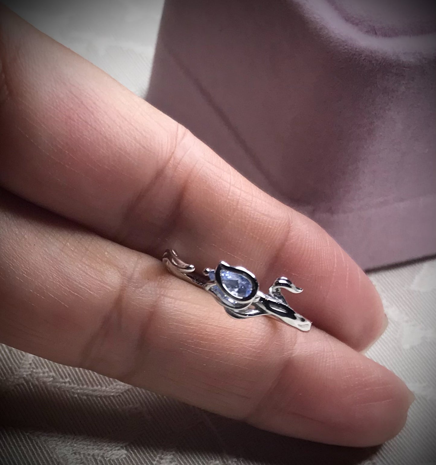 Anillo de Plata 925, Ajustable al Dedo, Modelo Tulipán