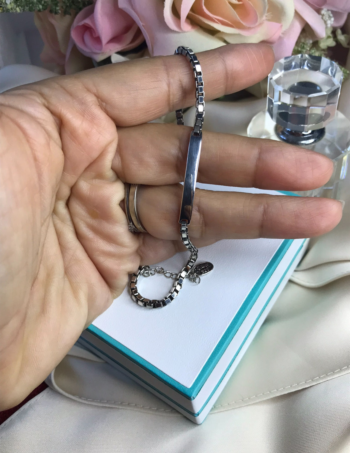 Pulsera de Plata 925 con Placa