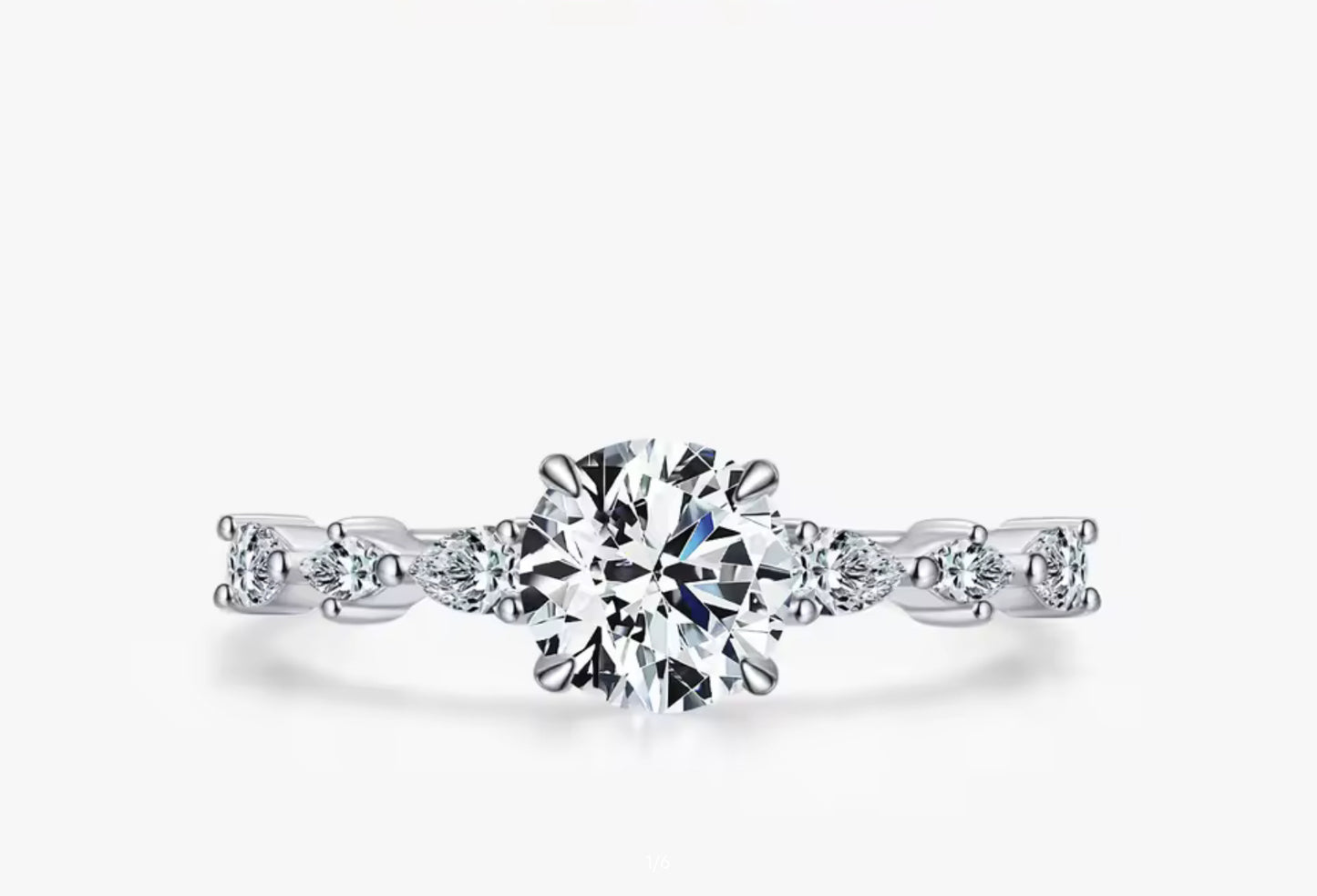 Anillo de Plata 925 con Zirconias
