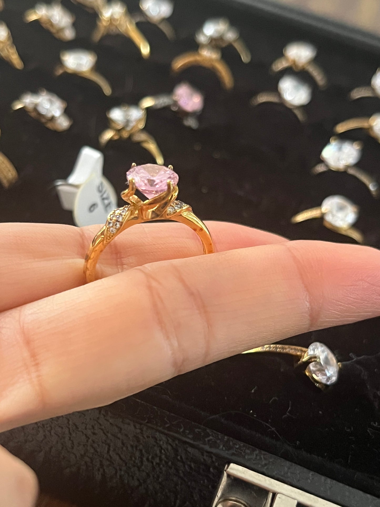 Anillo con 4 Baños de Oro 14k modelo Tulipán