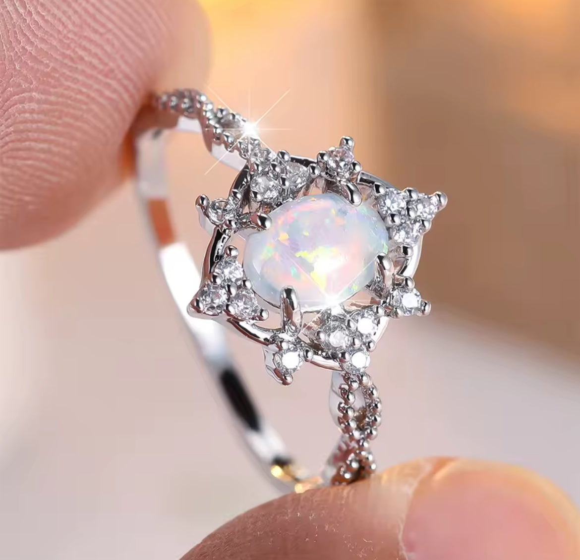 Anillo de Plata 925 con Ópalo