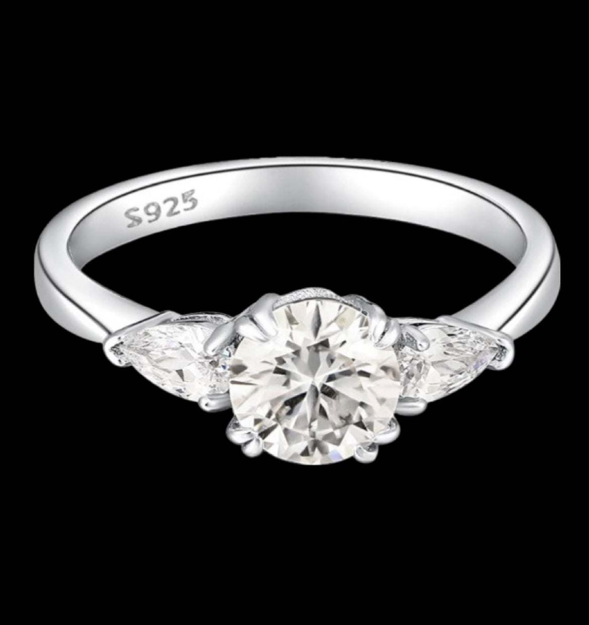 Anillo de Plata 925 con Moissanita