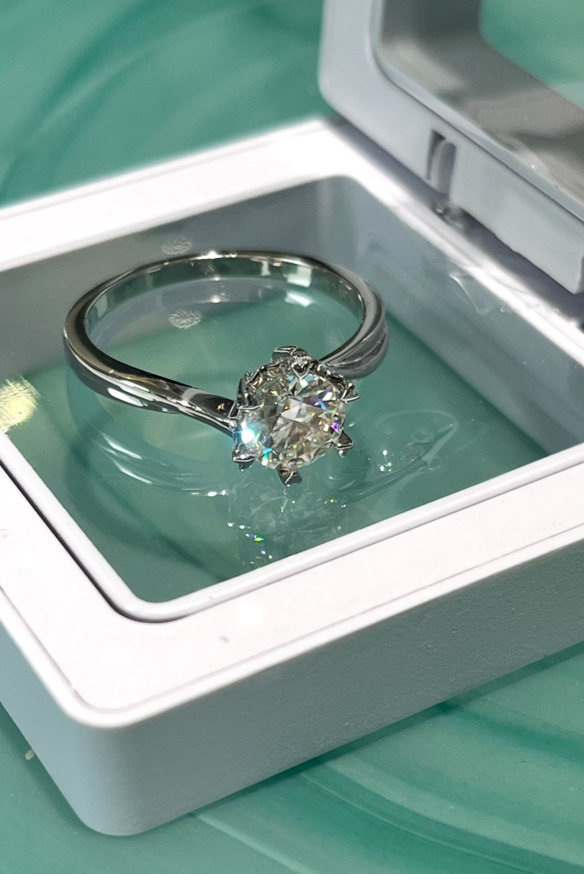Anillo de Plata 925 con Moissanita