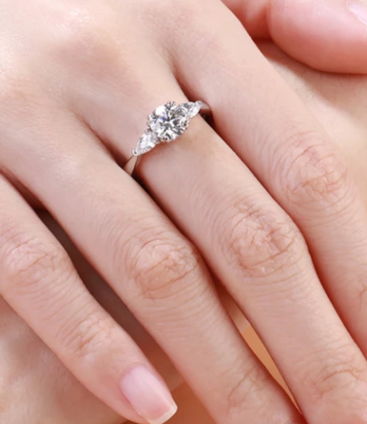Anillo de Plata 925 con Moissanita