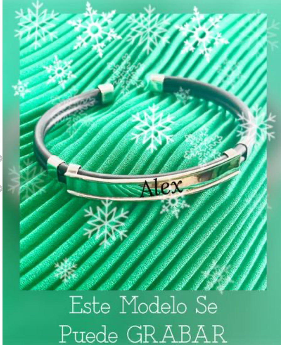 Pulsera Ajustable de Gaucho con Plata 925