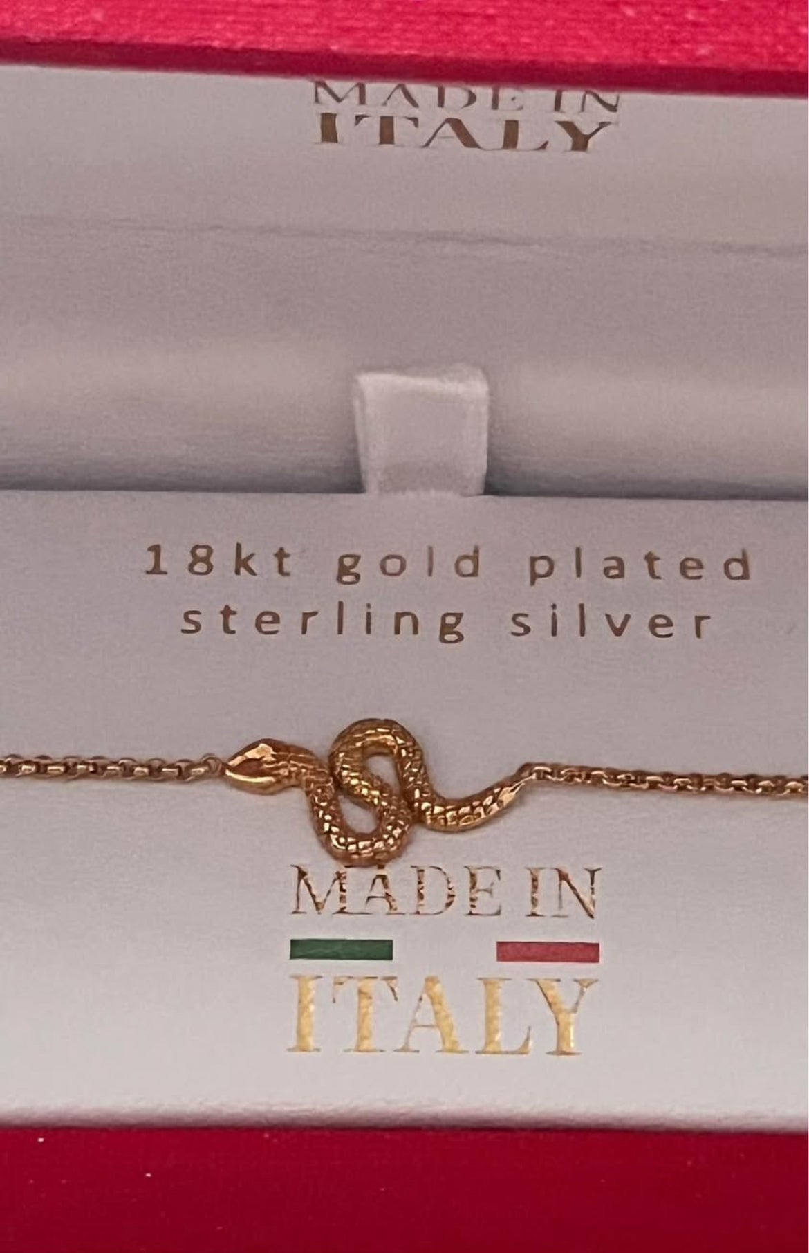 Pulsera de Plata 925 Italiana bañada en Oro 18k