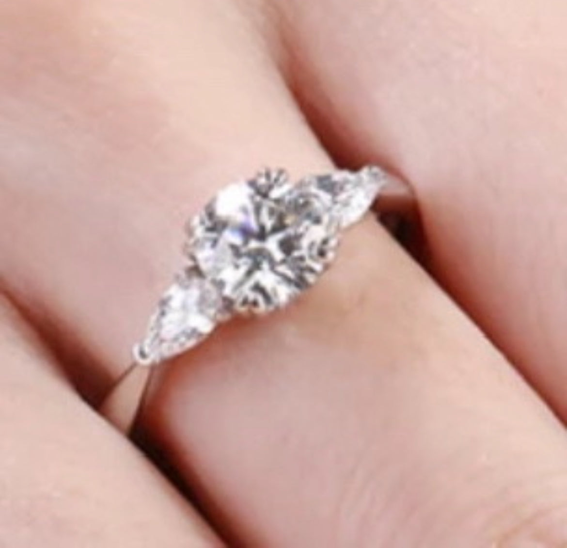 Anillo de Plata 925 con Moissanita