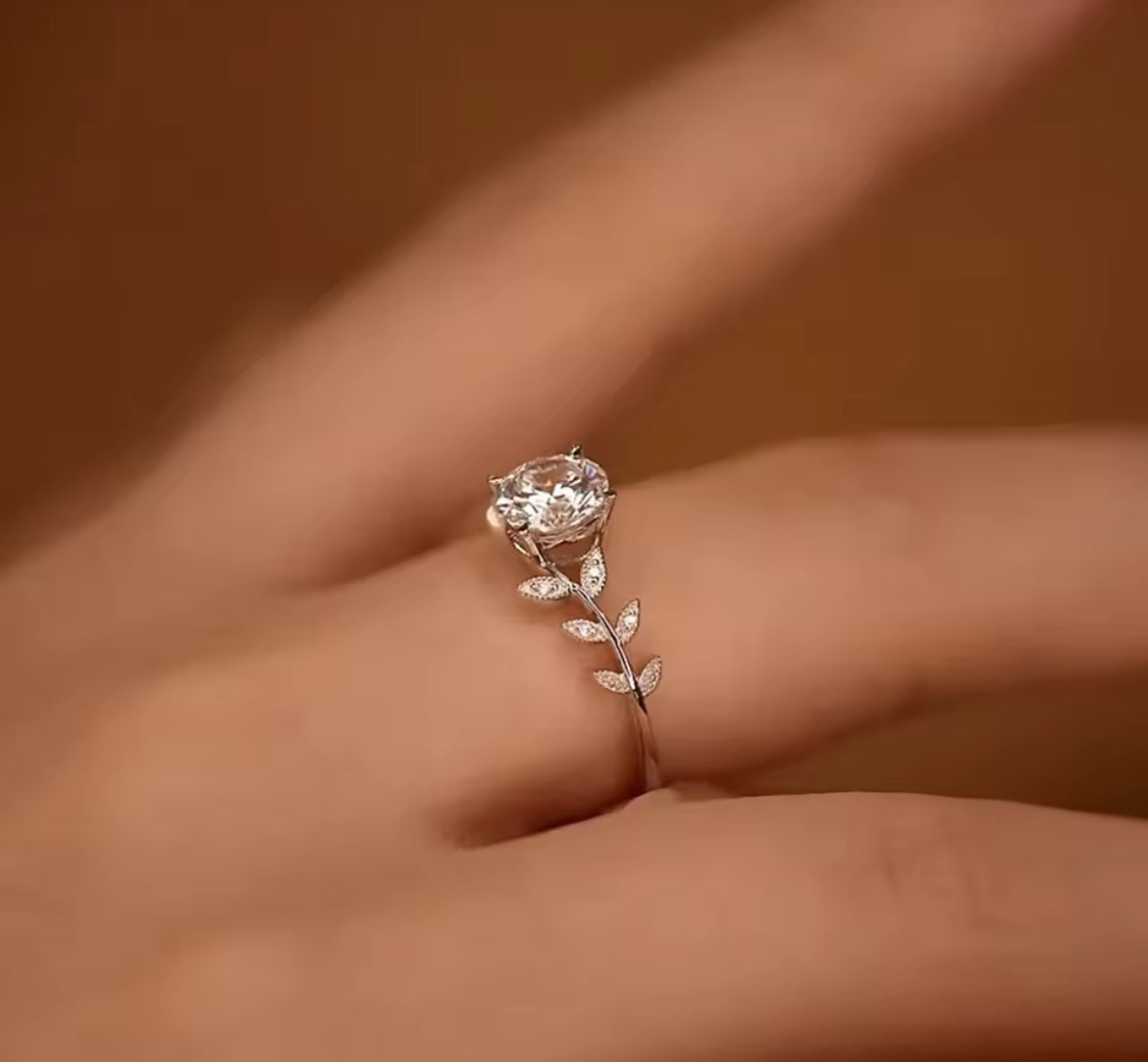 Anillo de Plata 925 con Zirconias