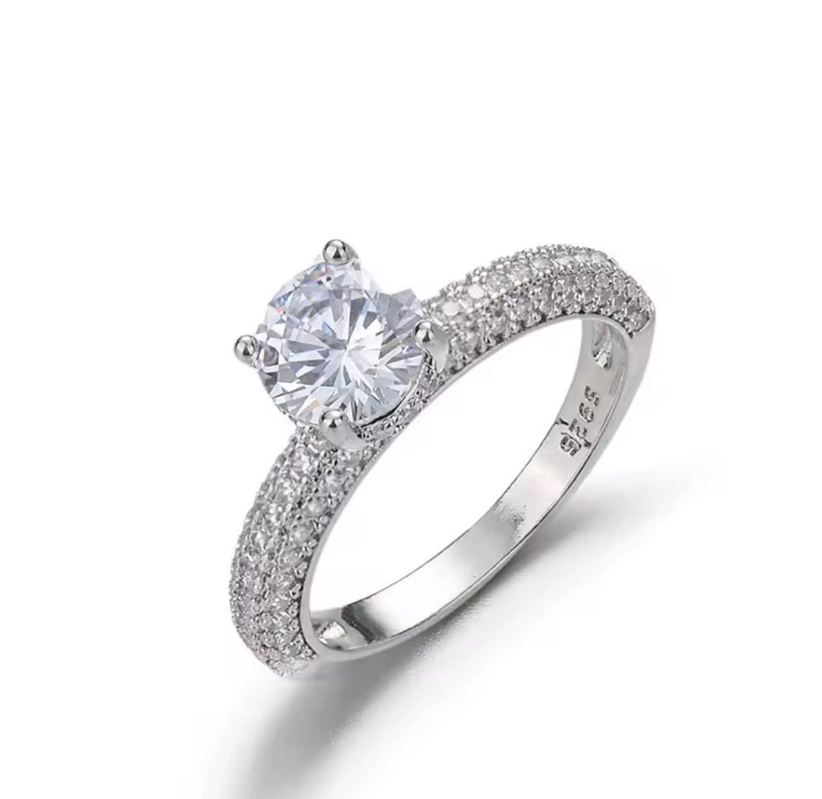 Anillo de Plata 925 con Moissanita