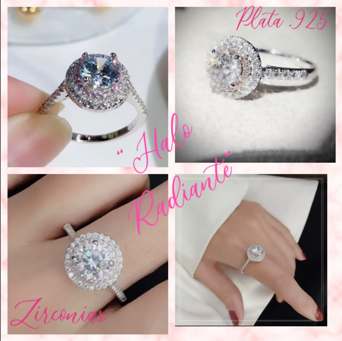 Anillo de Plata 925 con Zirconias