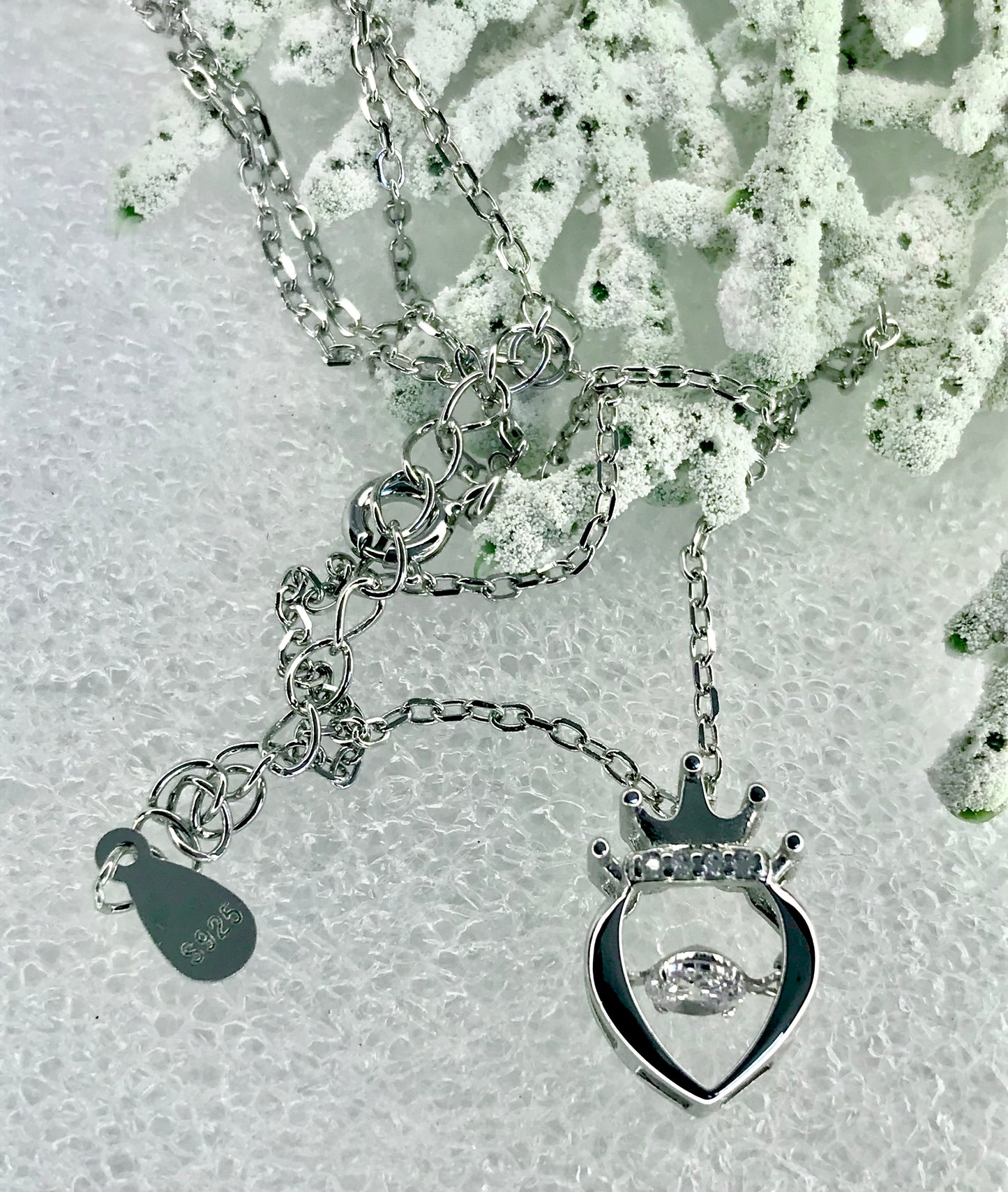 Cadena con Dije de Plata 925 y Zirconias