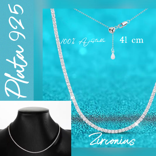 Gargantilla de Plata 925 con Zirconias