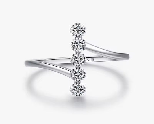 Anillo de Plata 925, con Zirconias