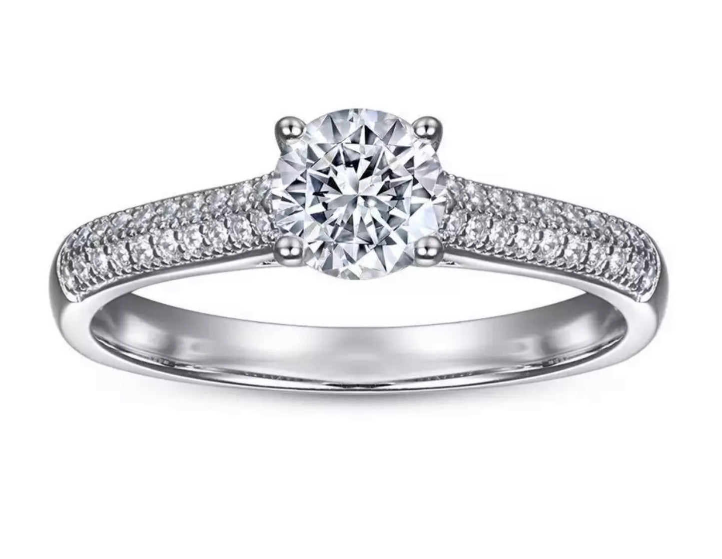Anillo de Plata 925 con Zirconias