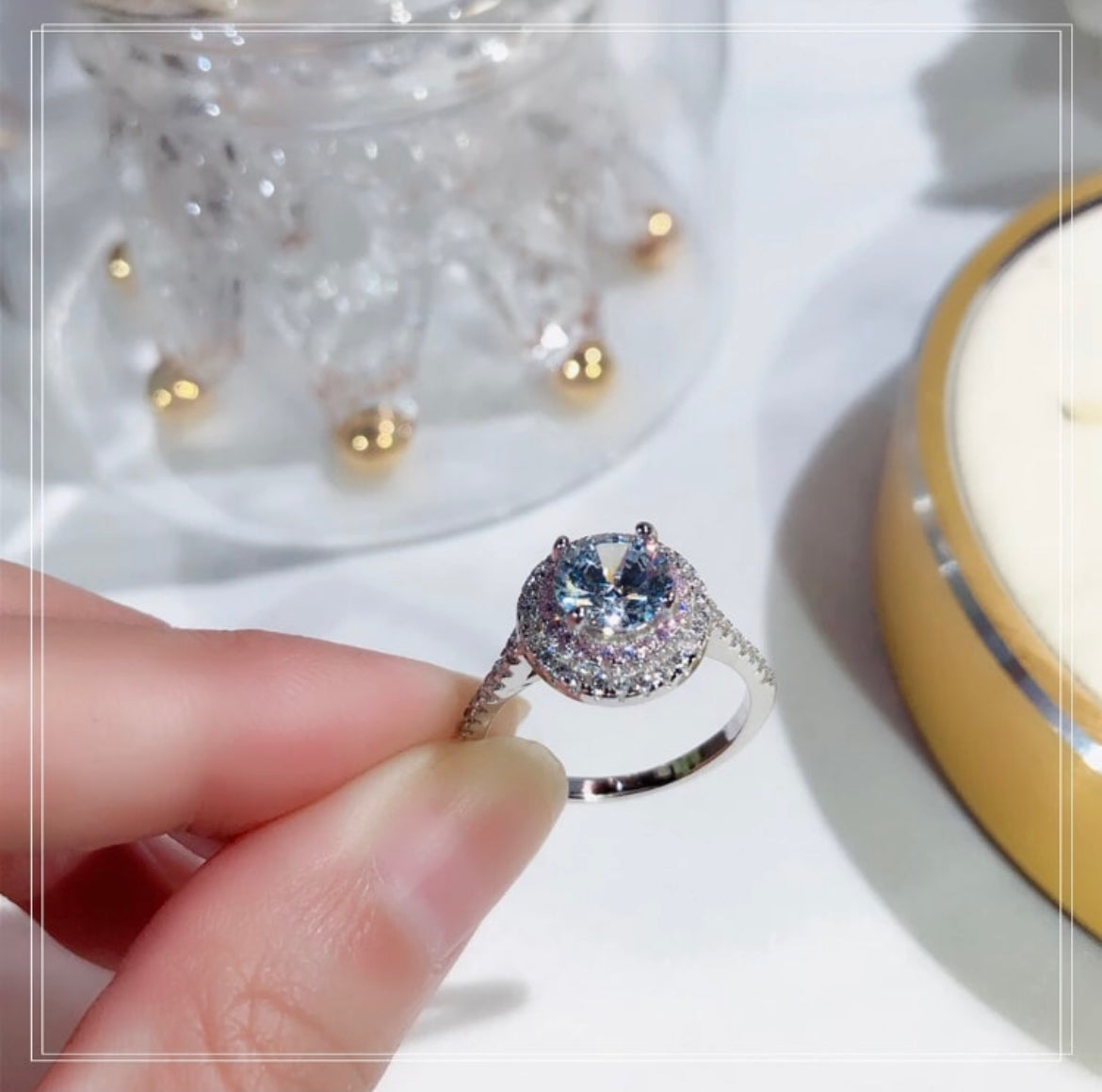 Anillo de Plata 925 con Zirconias
