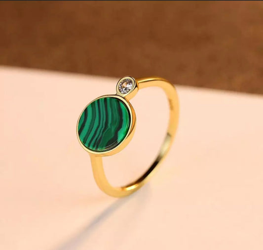 Anillo de Plata 925, bañado en Oro 18k