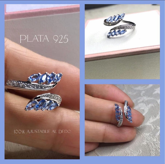 Anillo de Plata 925 con Zirconias