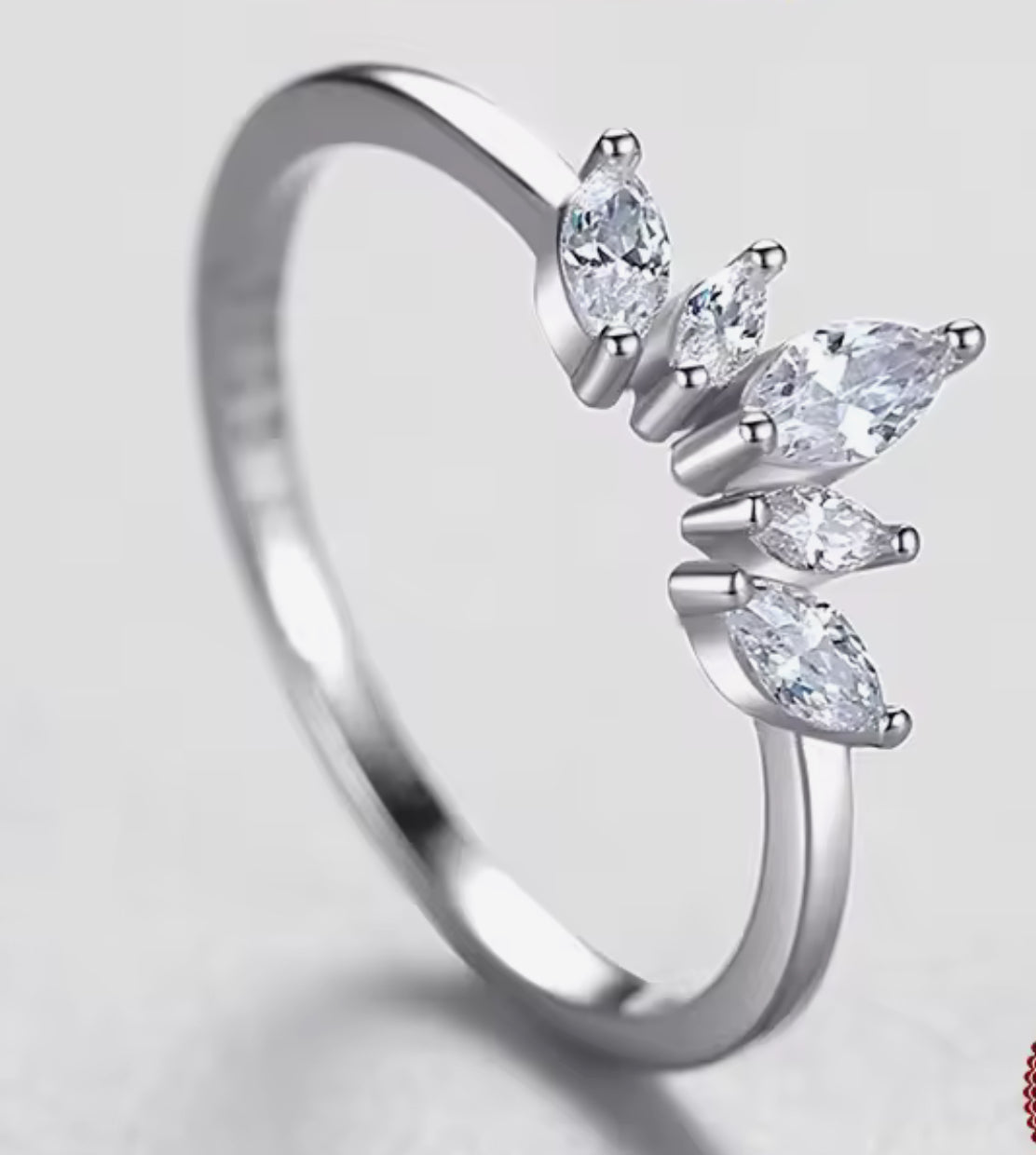 Anillo de Plata 925 con Zirconias