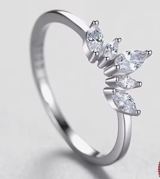Anillo de Plata 925 con Zirconias