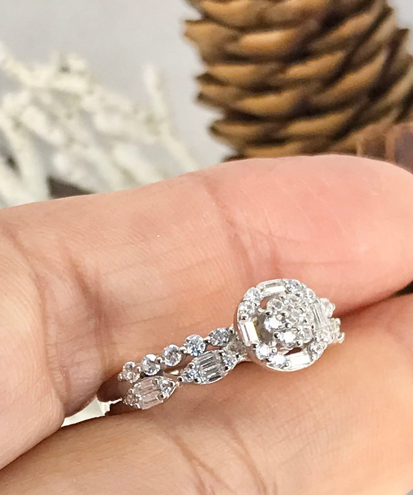 Anillo de Plata 925 con Zirconias