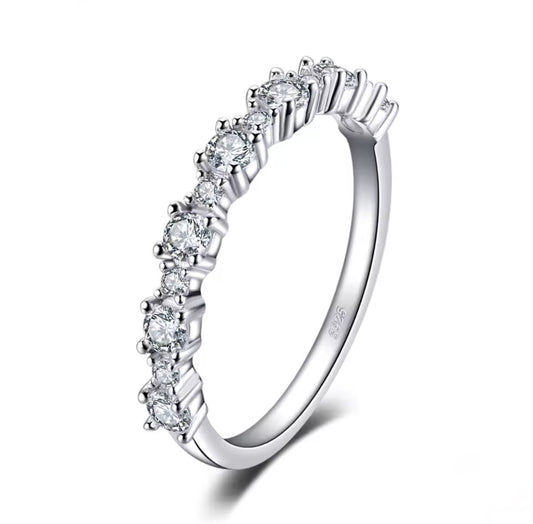 Churumbela (1/2) de Plata 925 con Zirconias