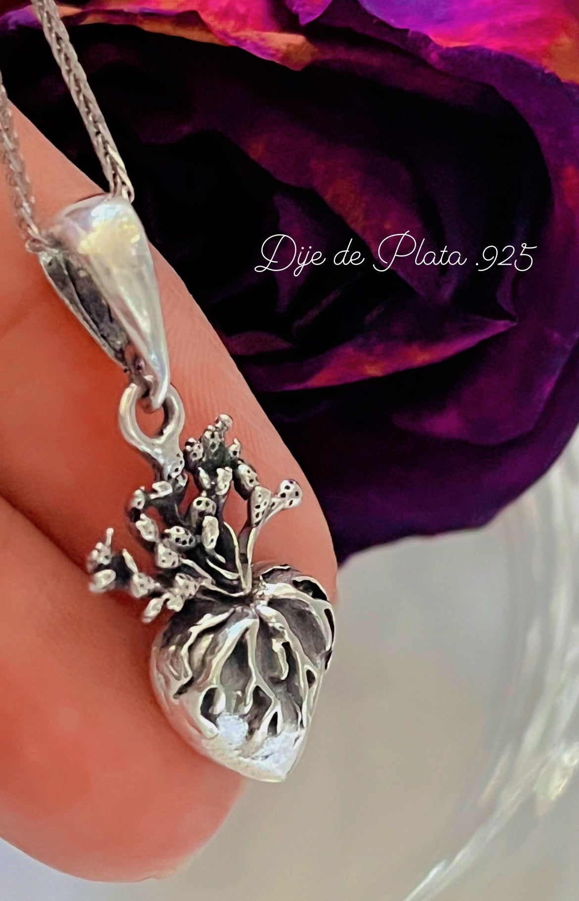 Dije de Plata 925, modelo Corazón