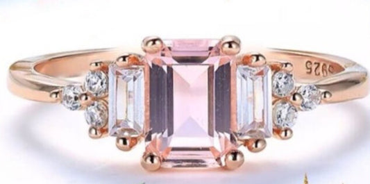 Anillo de Plata 925 bañado con Oro Rosa