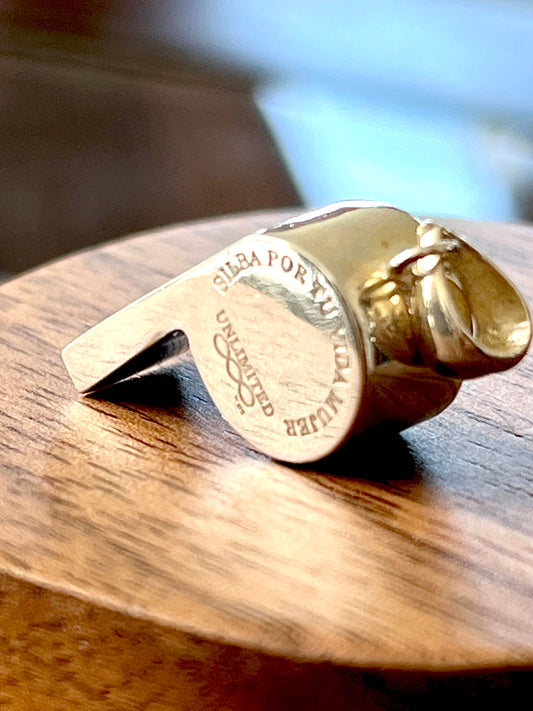 Silbato 100% FUNCIONAL, de Plata 925, Proteccion para Mujer