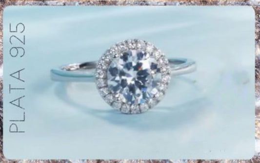 Anillo de Plata 925 con Zirconias