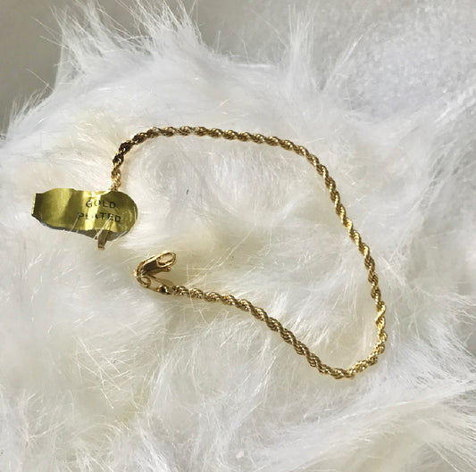 Pulsera en Chapa de Oro de 14k modelo Torsal