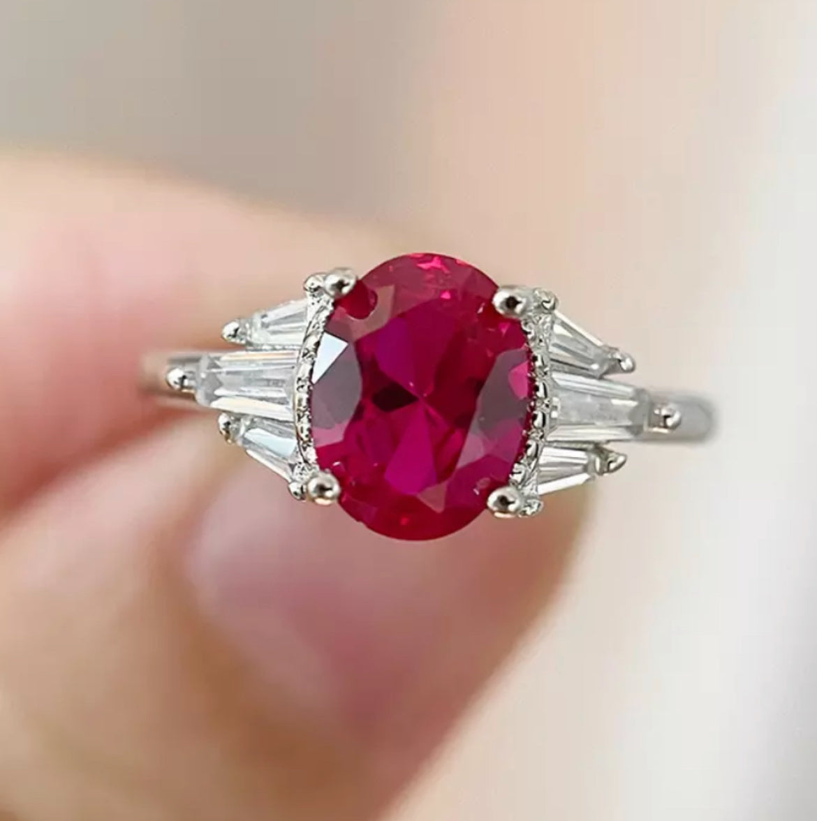 Anillo de Plata 925 con Zirconias