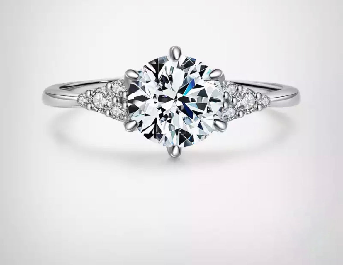 Anillo de Plata 925 con Zirconias