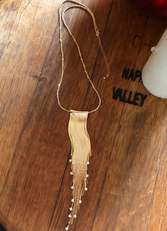Collar en Chapa de Oro de 18k con Zirconias