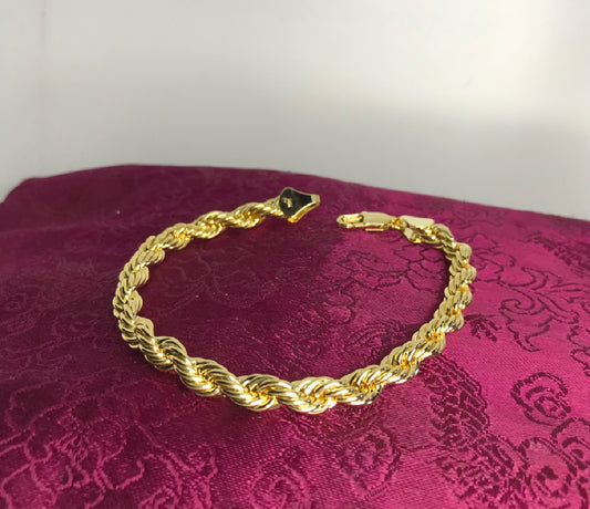 Pulsera Masculina en Chapa de Oro modelo Torsal