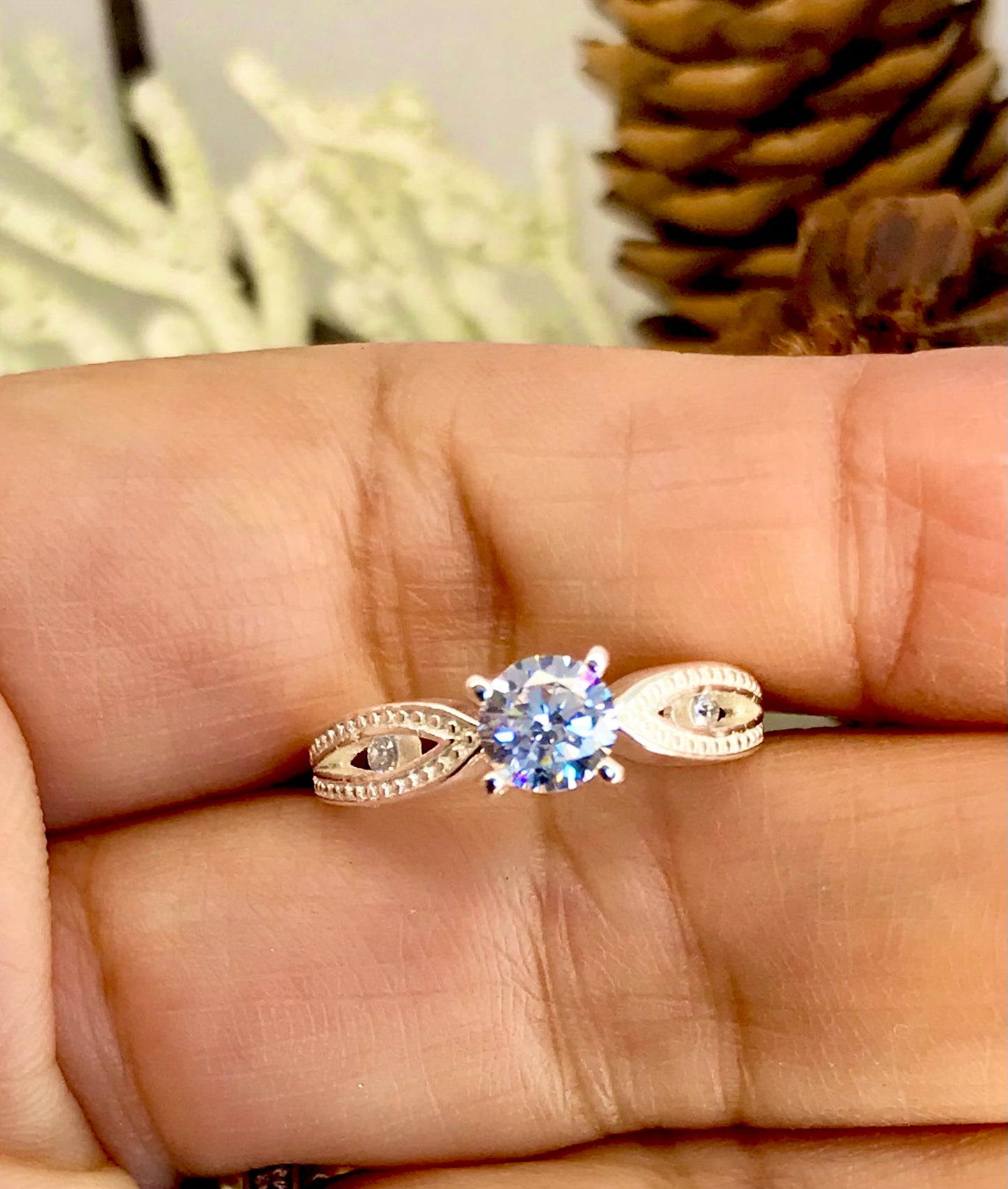 Anillo de Plata 925 con Zirconias