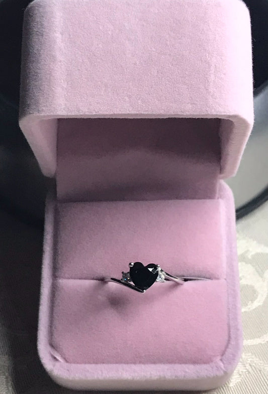 Anillo de Plata 925 con Zirconia 🖤 color Negro