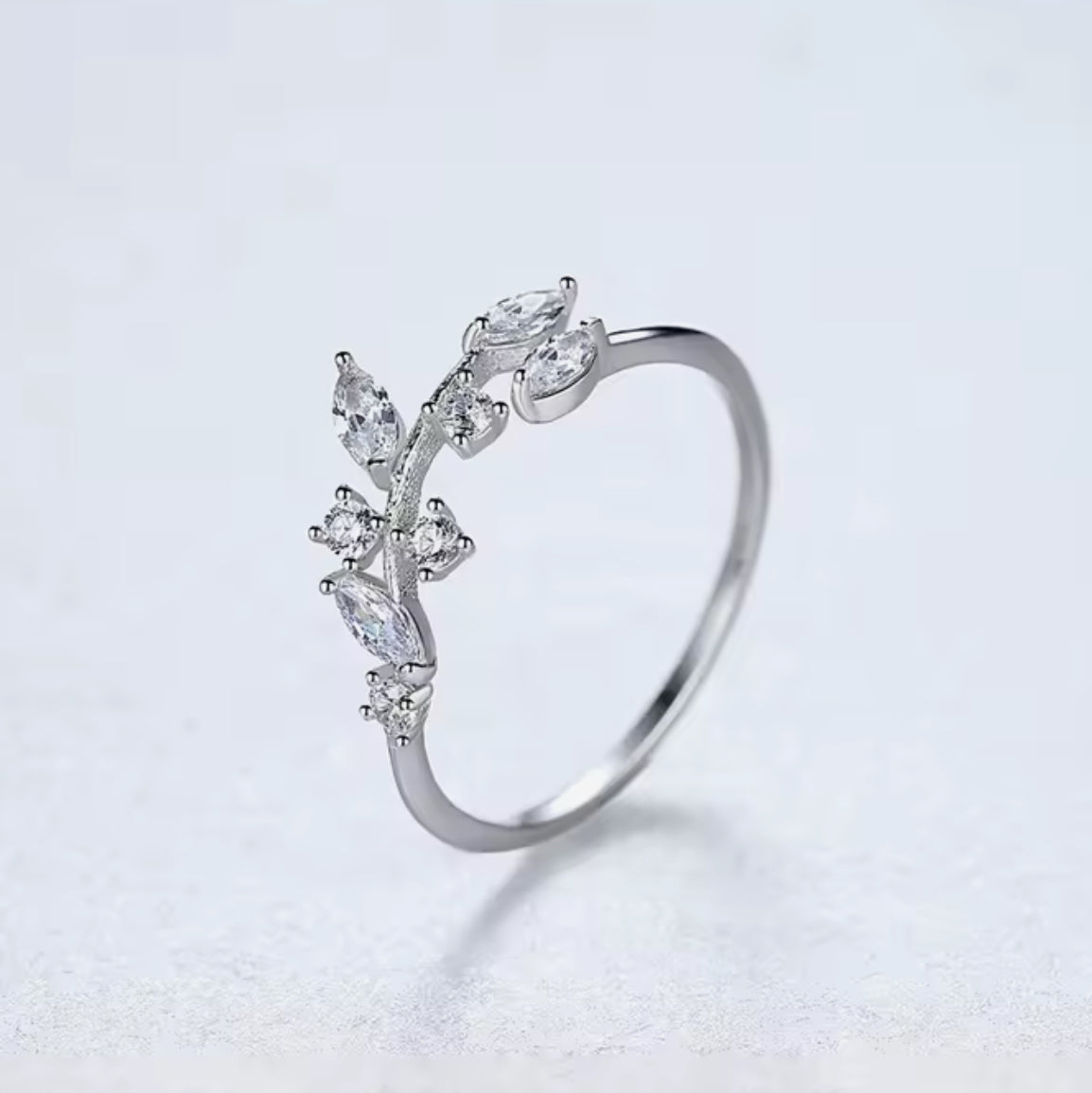 Anillo de Plata 925 con Zirconias