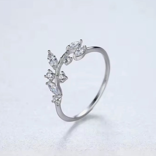 Anillo de Plata 925 con Zirconias