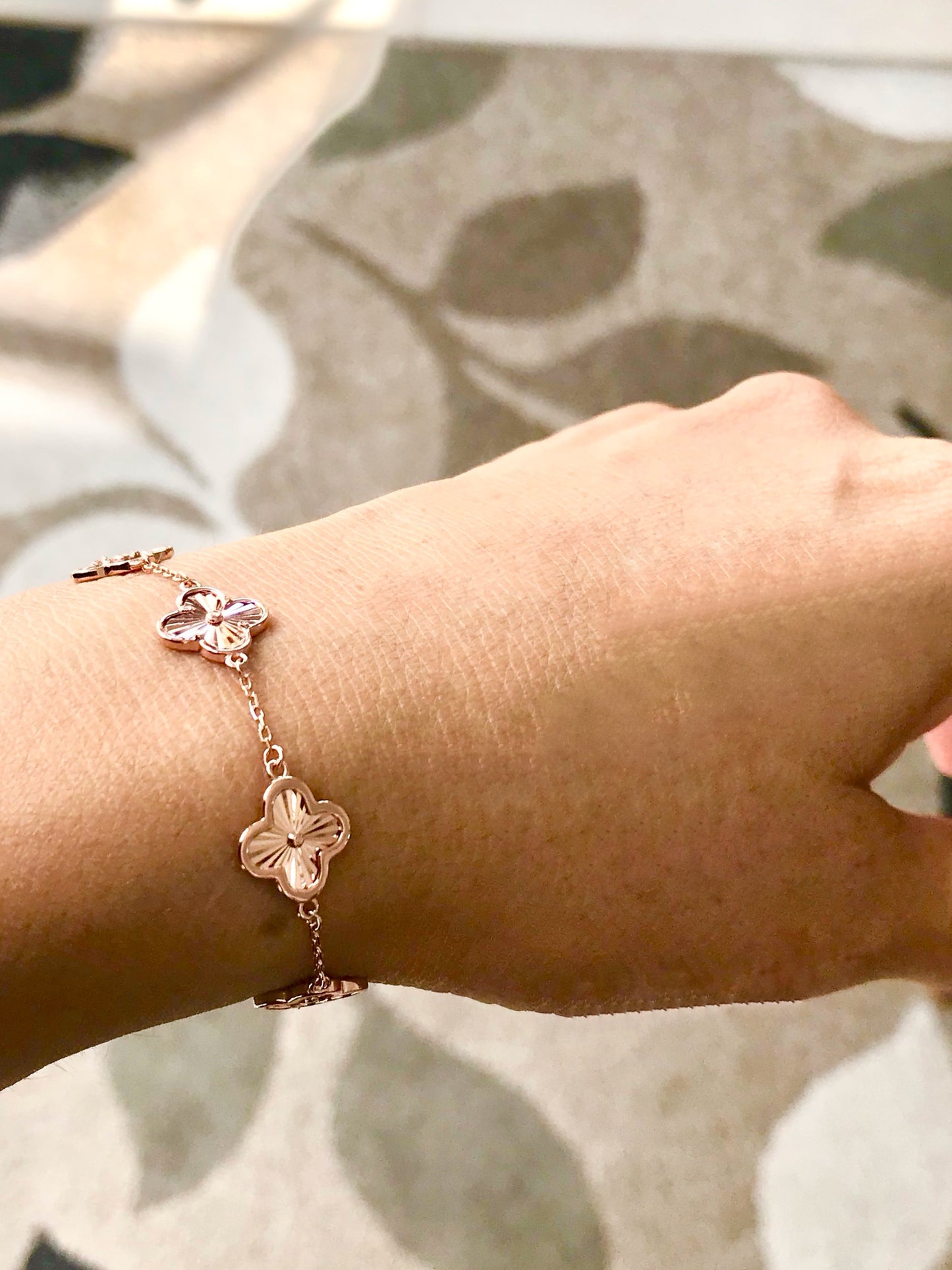 Pulsera de Plata 925 Bañada en Oro Rosa