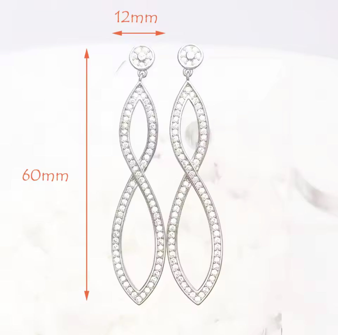 Aretes de Plata 925 con Zirconias