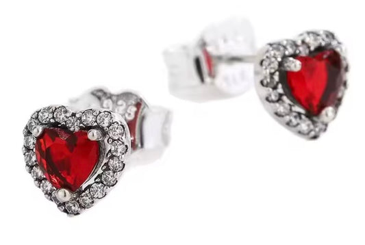 Aretes de Plata 925 modelo Corazón