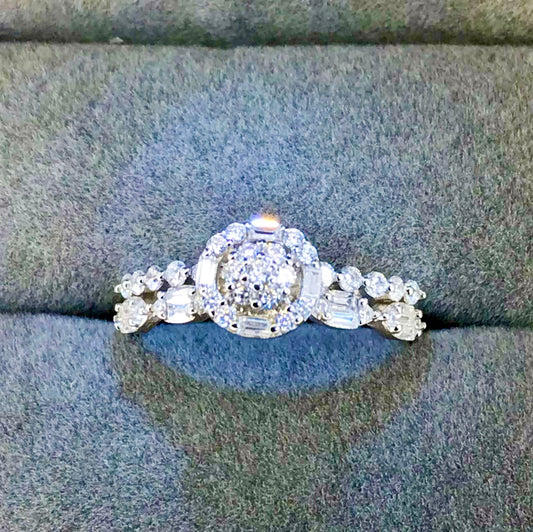 Anillo de Plata 925 con Zirconias