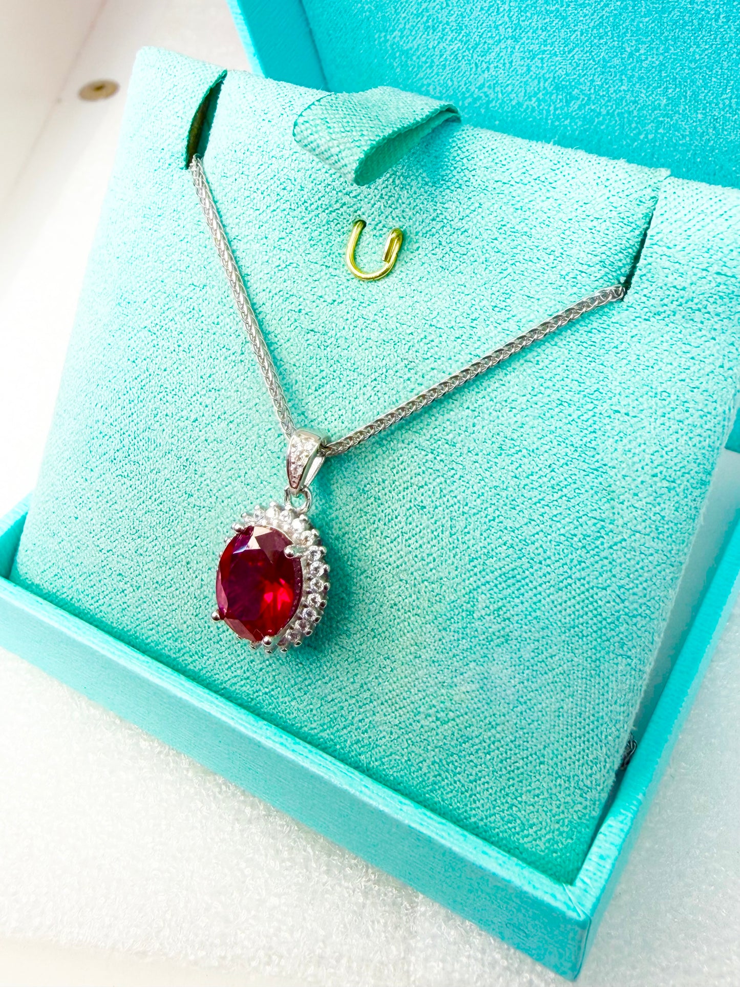 Dije con Cadena de Plata 925, estilo Espiga